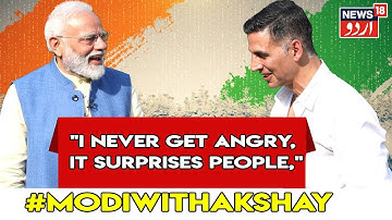 "I Never Get Angry, It Surprises People," PM Tells Actor Akshay Kumar