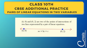 Question on Pairs of linear equations in two variables question Class 10 CBSE math | CREATA CLASSES