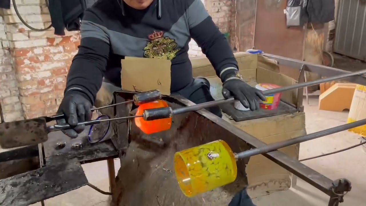 How We Produce Fritted Confetti Glass Candle Jar