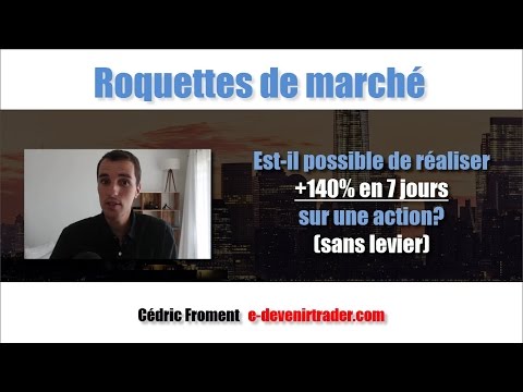 Est-il possible de réaliser +140% en 7jours sur une action (RDM) et sans levier ?
