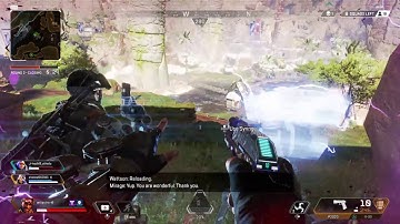 Apex Legends - Mirage shoots his gun while downed again.