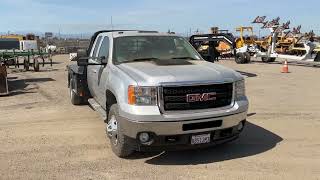 2011 GMC 3500 9' Flatbed Pick-Up, 6.0L Diesel