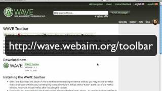 Introduction to WAVE Toolbar