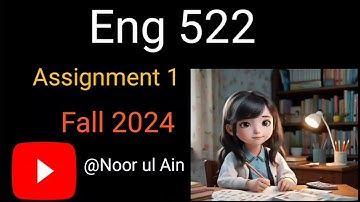 Eng 522 assignment solution 2024 || correct solution 💯|| #Eng522 #Eng522assignment1