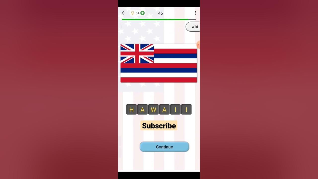 Hawaii States Flags of America Quiz game Part 46 shorts YouTube