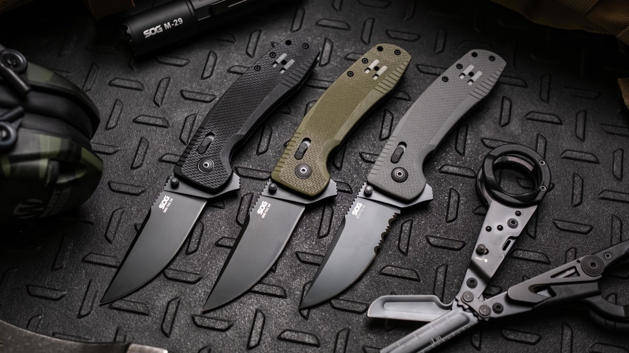 SOG-TAC XR - Wolf Gray | Professional Use Folding Knife