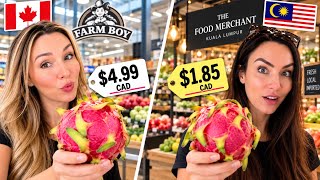 Information Canada vs Malaysia: What Groceries Really Cost 🇨🇦🇲🇾 Update