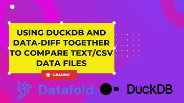 Using DuckDB and Data-Diff together to compare text/csv data files
