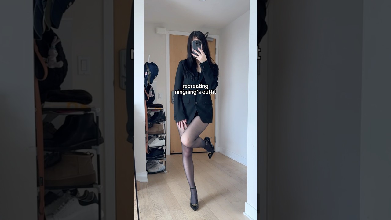 recreating ningning’s outfit 🖤 