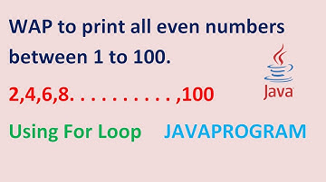 Write a Java Program To Print Even Numbers (1 to 100) | Java Tutorial | #java #kdcodewallah