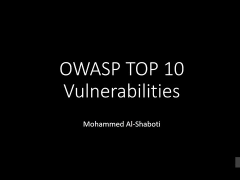 فيديو: ما أداة Owasp التي يمكن استخدامها لفحص تطبيقات ومكونات الويب؟