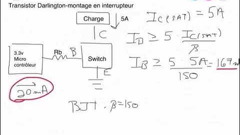 Transistor Darlington-commutation
