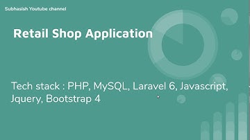 Retail Shop Management application in PHP, MySQL, Laravel 6
