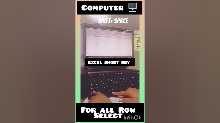 Computer 🖥️ Excel short key for all Row select #trending #video #instagood #excel #computer #reels