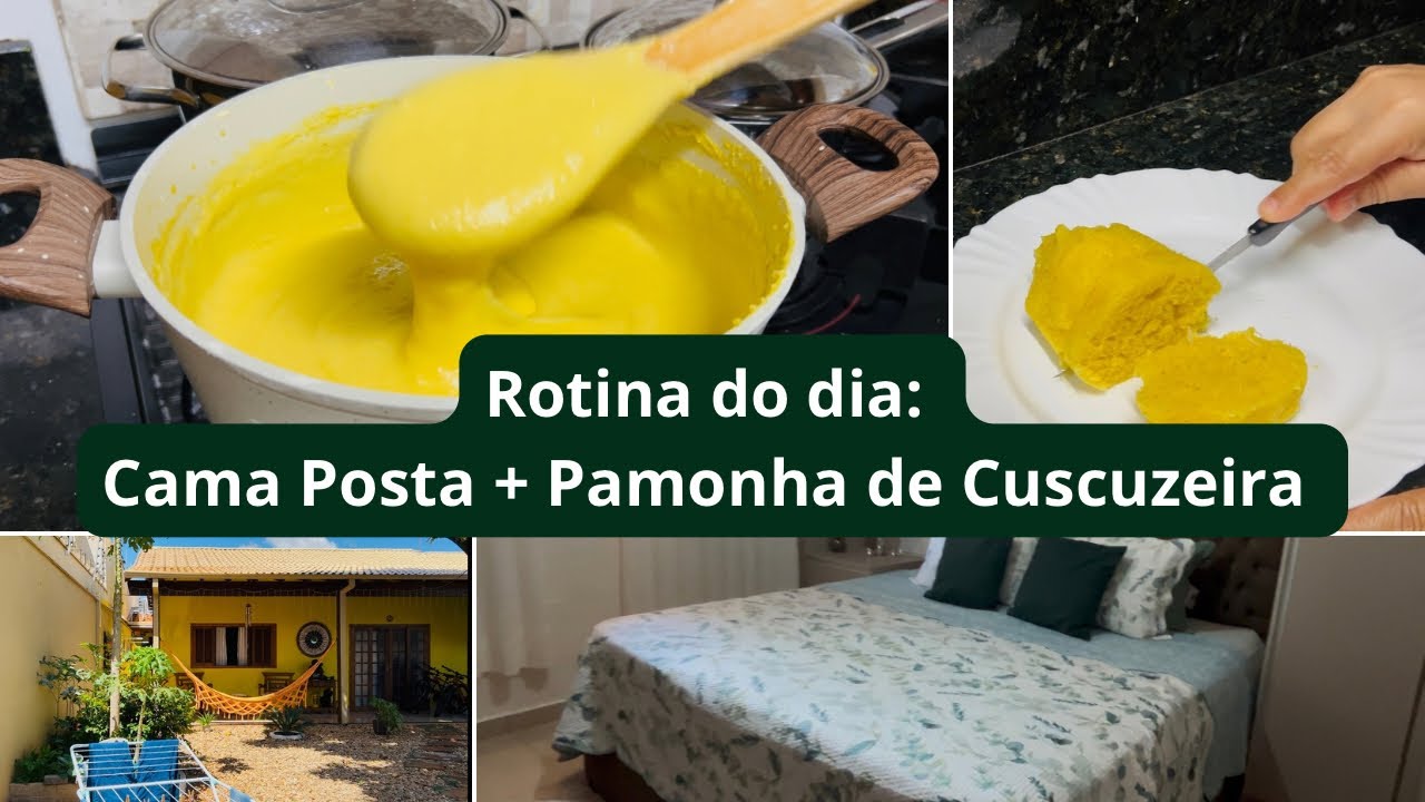 Fiz Pamonha na Cuscuzeira! Super fácil e não precisa de palha 🌽Curau+ Cama posta da semana.