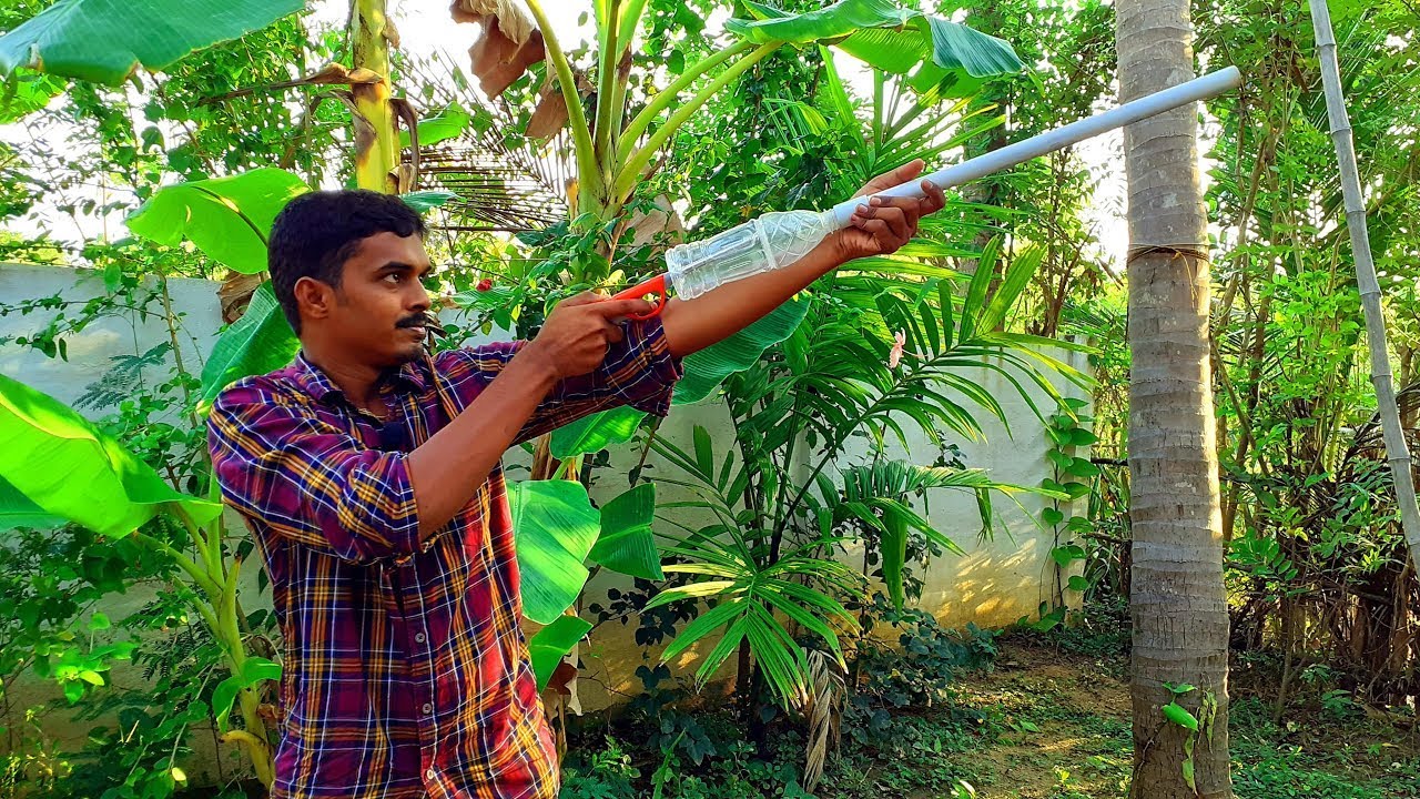How To Make Powerful Water Bottle Gas Gun Gas Gun செய்வது எப்படி