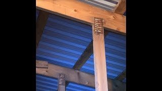 Truss repairs in Hog barns