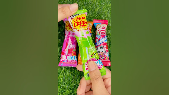 Satisfying ASMR Colorful ChupaChups Lollipop Green or Pink or Orange #asmrcandy #candyunboxing