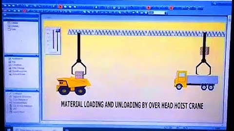 CRANE or Over Head Hoist GUI by using InTouch SCADA. This GUI uses many of the SCADA 