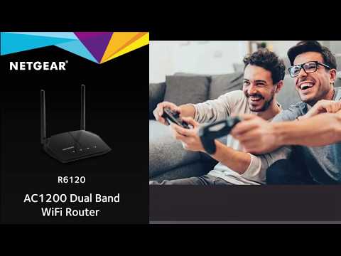 Netgear R6120 AC1200WiFi Router. Better Streaming & Online Gaming