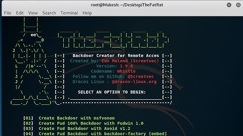 Kali Linux - TheFatRat Installation