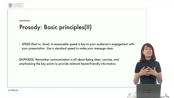 How to use prosody in a presentation |  | UPV