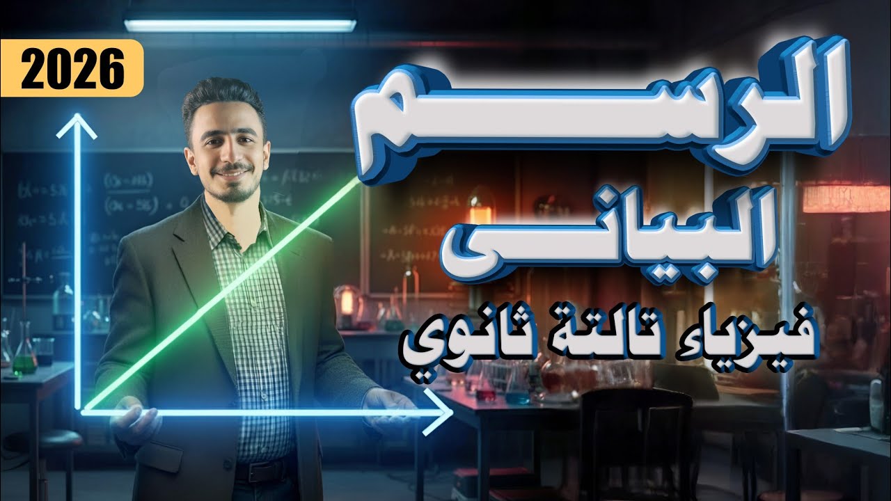إزاي تحل أي مسألة رسم بياني في فيزياء تالتة ثانوي 2026 😍💥 | إسلام فارس