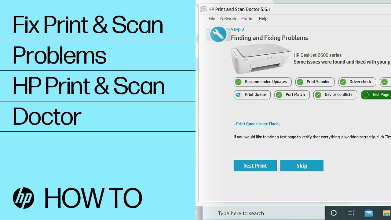 menneskelige ressourcer tweet Supermarked Fix Print and Scan Problems Using HP Print and Scan Doctor | HP Printers |  @HPSupport - YouTube