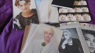 Unboxing EXO's official merchandising HAUL (notes, photos, post cards & more)