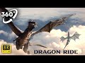 360  dragon fly in vr fantasy world  virtual reality experience 