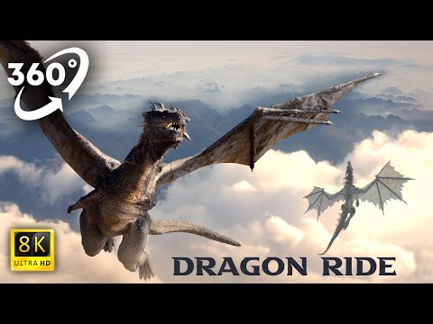 360 VIDEO | DRAGON FLY in VR FANTASY WORLD ( Virtual Reality Experience )