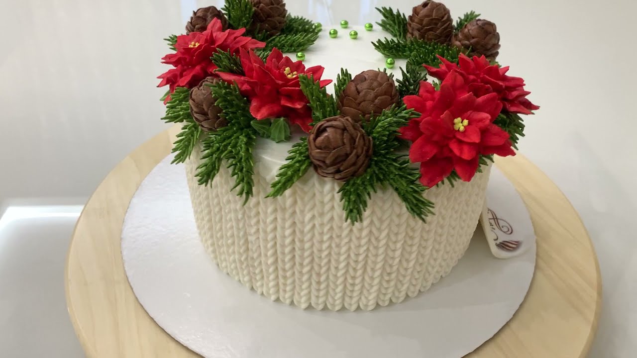 Самый НОВОГОДНИЙ торт🎄 НОВЫЙ год 2023 ❄️Вязаный торт 💥