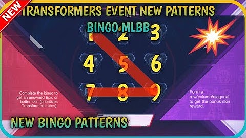 TRANSFORMERS EVENT NEW PATTERNS BINGO MOBILE LEGENDS BANG BANG 2022