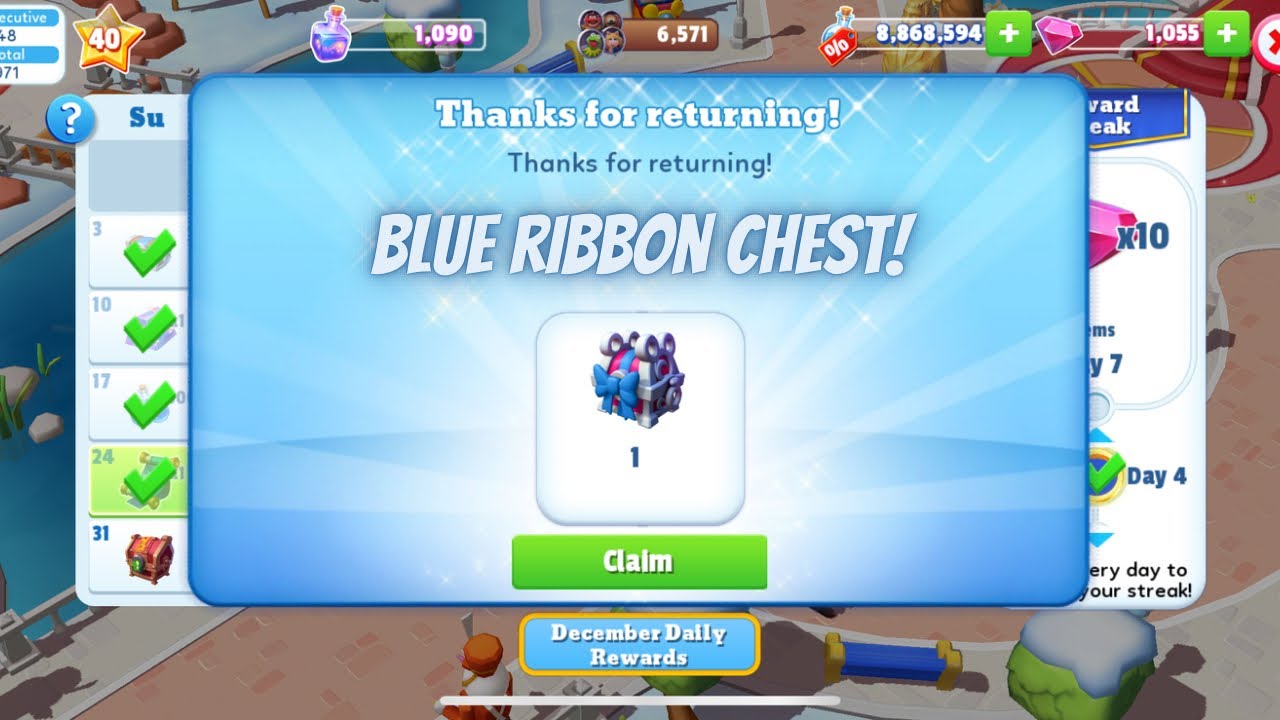 Blue ribbon chest | Disney Magic Kingdoms Game - YouTube