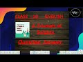 A Trimph  of Sergery Question answer ll Class 10 english chapter 1 ll NCERT WALLA 2.O ll
