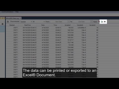 Micro800™ controller - Upload data log with Remote Access Tool