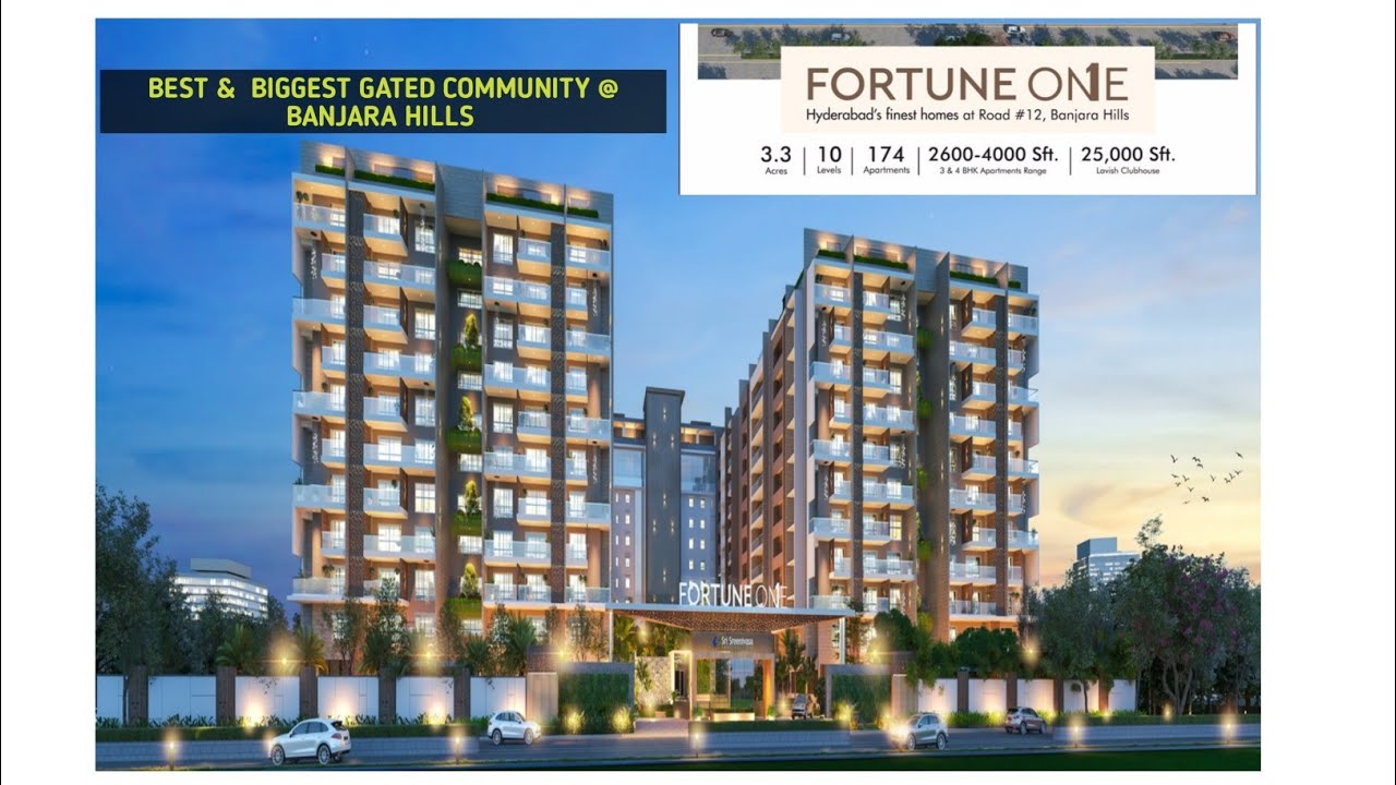 Fortune one Gated community project Banjara hills - YouTube