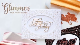 Glimmer Hot Foil Inspiration  Foiled Cards with Hussena