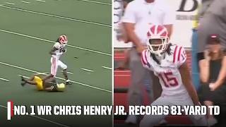 No. 1 WR & Ohio State commit Chris Henry Jr. makes an incredible 81-yard catch for a TD 🤯 | SC Next