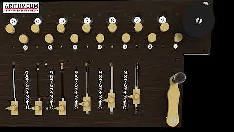 Das Arithmometer von Arthur Burkhardt