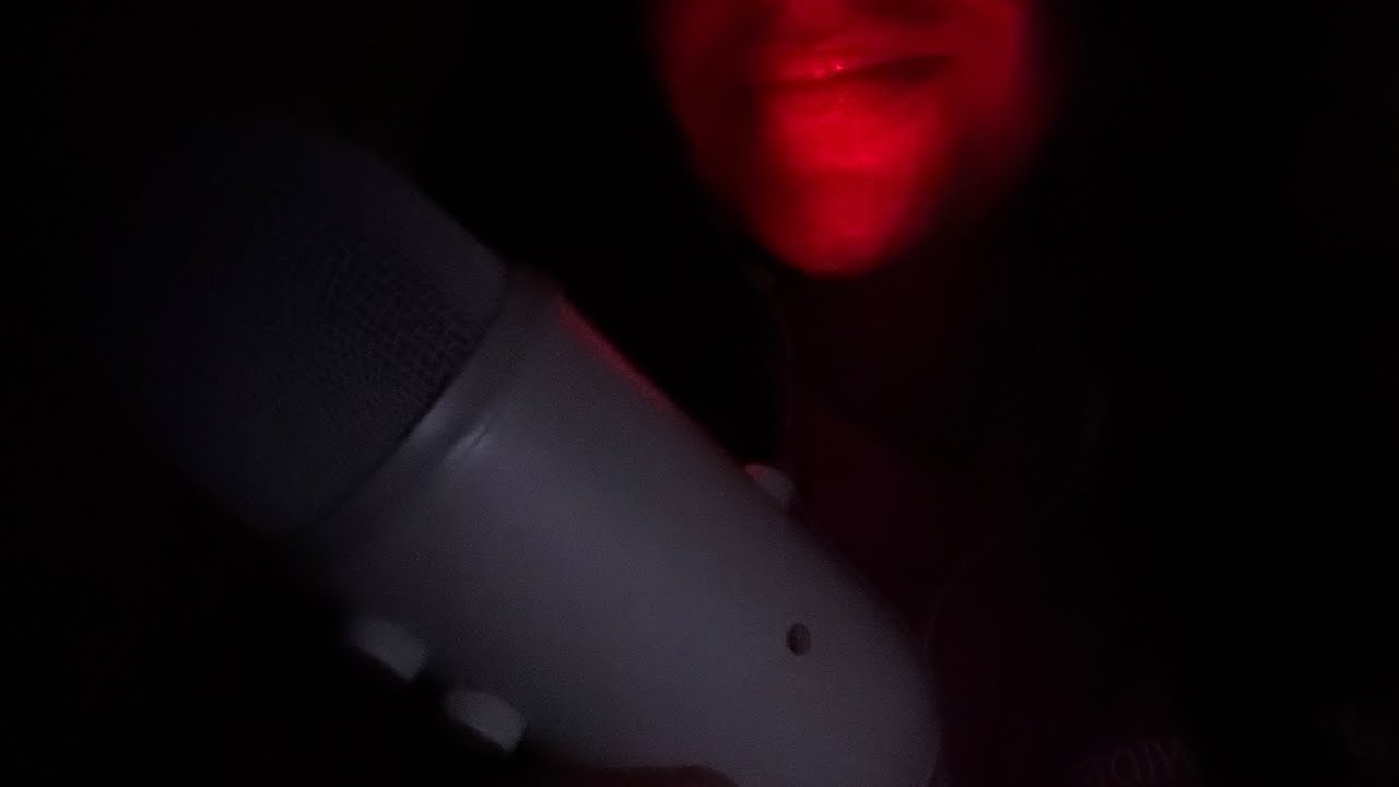 asmr whispering to you in the dark 