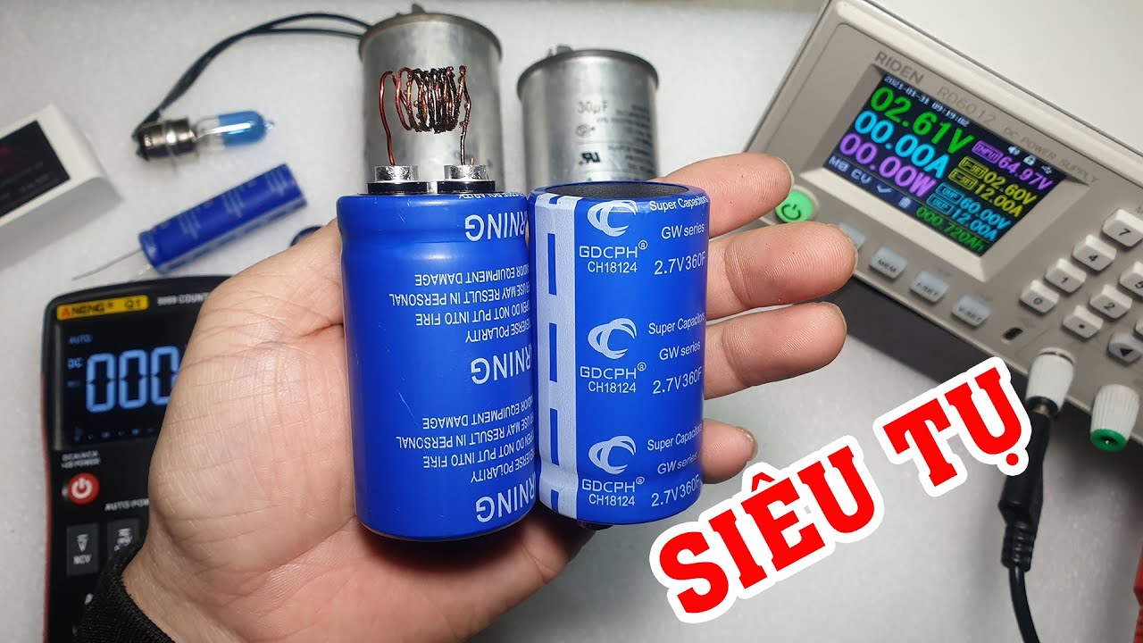 Không chỉ là tụ điện - Siêu tụ để làm gì?  - Super capacitors