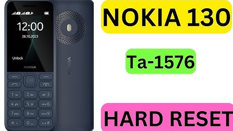 NOKIA TA-1576(130) HARD RESET