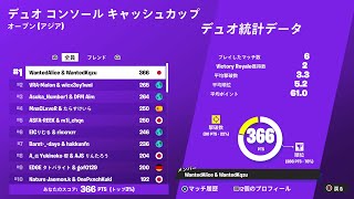 CCC決勝1位！(500$)【Fortnite/フォートナイト】