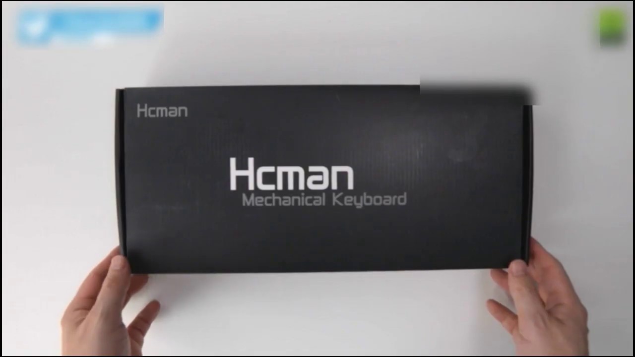 Hcman Cool Backlit Mechanical Keyboard Unboxing