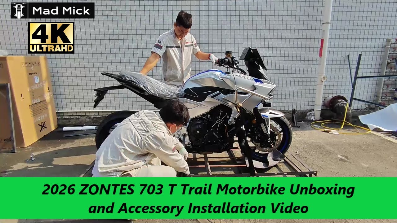 ZONTES 703 T Trail 2026: ОБСУЖДЕНИЕ С MAD MICK + Распаковка мотоцикла и видео по установке аксесс...