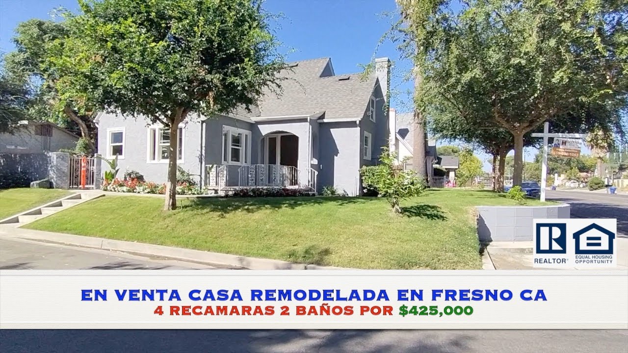 Hermosa Casa Remodelada de venta en Fresno CA YouTube
