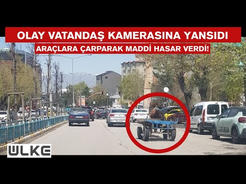 Erzurum’da dörtnala koşan at, trafiği birbirine kattı