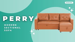 How to Maximize Storage in Tiny Homes: Naomi Home | Perry Modern Sectional Sofa