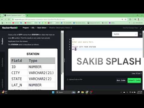 HackerRank SQL Basic Solution Bangla - Weather Observation Problem 3 | Different way solution SQL